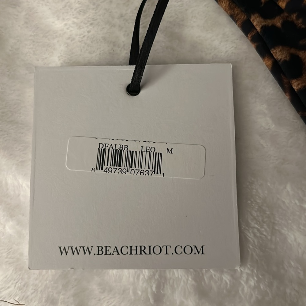 ✨Beach Riot Sandy Bikini Bottom✨NWT $88 Leopard HTF - Picture 5 of 6